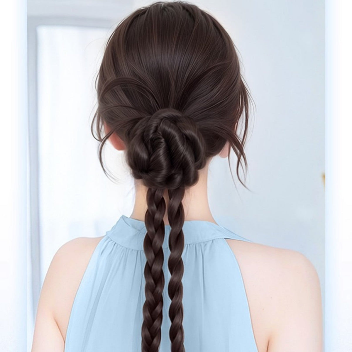 Kids — braided ponytail style